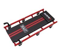 Sealey - American-Style Creeper 36" with Steel Frame & 6 Wheels - Red - SCR75