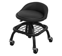 Sealey SCR02B Creeper Stool Pneumatic With Adjustable Height Swivel Seat & Back Rest
