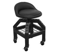 Creeper Stool Pneumatic with Adjustable Height Swivel Seat & Back Rest