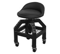 Sealey SCR03B Creeper Stool Pneumatic With Adjustable Height Swivel Seat & Back Rest