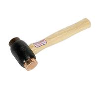Sealey CRF35 Copper/Rawhide Faced Hammer 3.5lb With Hickory Shaft