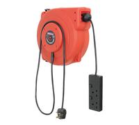 Sealey Crm10 Cable Reel System Retractable 10Mtr 2 X 230V Socket
