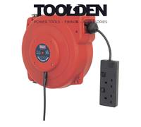 Sealey CRM10 10m Retractable Cable Reel 230V Workshop Extension