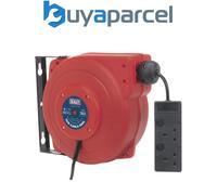 Sealey CRM15 Cable Reel System Retractable 15m 2 x 230V Socket