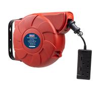 Sealey CRM15 Cable Reel System Retractable 15m 2 x 230V Socket