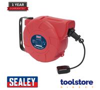 Sealey CRM151 15m Retracting Cable Reel 230V Workshop Power