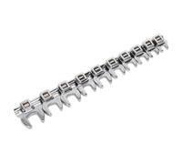 Sealey AK5989 Crowfts Foot Open-End Spanner Set 10Pc 3/8inSq Drive Metric