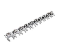 Sealey AK5989 Crowfts Foot Open-End Spanner Set 10Pc 3/8inSq Drive Metric