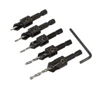 Sealey CSSET5 Countersink Drill Bit Set 5pc