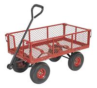 Sealey Platform Truck with Sides Pneumatic Tyres 200Kg Capacity Platform Truck