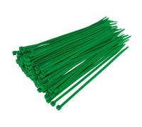 Sealey Cable Ties Green Pack of 100 200mm 4.8mm