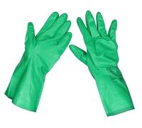 Sealey Nitrile Gauntlets SSP34 - 330mm Cuffed, For Use With Thinners - Size 9/L - Pair