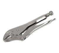 Sealey Locking Pliers Curved Jaws 230mm 0-45mm Capacity