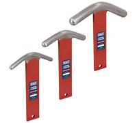 Sealey 3 Piece Curved T Dollies Set for Sheet Metal Forming