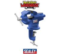 Sealey CV50 Portable Bench & Table Vice with 360° Swivel Base 50mm