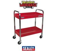 Sealey CX102 Trolley 2-Level Heavy-Duty Workshop Red
