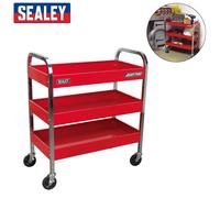 Sealey CX103 Trolley 3-Level Heavy Duty Workshop Trolley with brakes