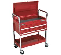 Sealey CX1042D Superline PRO Heavy-Duty Trolley with Lockable Top & 2 Drawers 2-