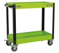 Sealey CX109HV 2 Level Hi-Vis Green Workshop Trolley