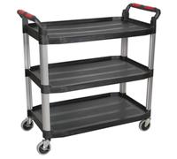 Sealey CX310 3-Level Composite Workshop Trolley With 2 Locking Castors