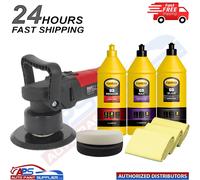 SEALEY DAS149 Dual Action Electric Polisher 150mm 6"/6pc Machine Buffer Kit