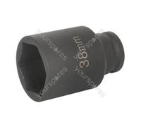 Sealey Deep Impact Socket 1/2"Sq Drive 38mm