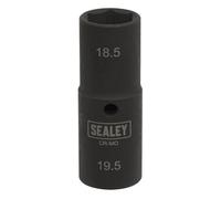 Sealey Deep Impact Socket 1/2"Sq Drive Double Ended 18.5/19.5mm SX1819