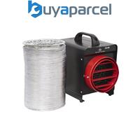 Sealey DEH3001 Industrial Fan Heater with Ducting 3kW