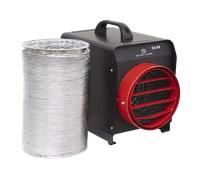Sealey DEH5001 Industrial Fan Heater with Ducting 5kW/400V