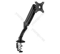 Sealey Dellonda Adjustable Single Monitor Arm with 360° Rotation - Black