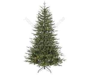 Sealey Dellonda Pre-Lit Hinged Christmas Tree with 350 Warm White LED Lights 7ft