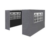 Premium Gazebo/Marquee Side Walls/Doors/Windows, Fits 3 x 3m Models - Grey - DG149