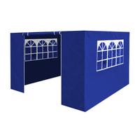 Sealey Dellonda Premium Side Walls Doors Windows For Gazebo Marquee Fits 2 X 2M - Blue