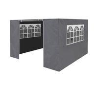 Sealey Dellonda Premium Side Walls Doors Windows For Gazebo Marquee Fits 2 X 2M - Grey