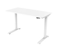Sealey Dellonda Single Motor Ultra-Quiet Adjustable-Height Electric Sit/stand Desk - White Desktop