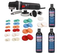 Sealey Detail Spot Polisher And Compound Wax 6 Speed 600W 40mm 60mm 80mm Spk600