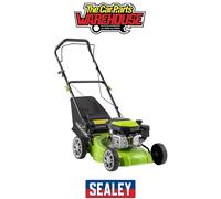 Sealey DG100 Dellonda Hand-Propelled Petrol Lawnmower Grass Cutter, 127cc 16"/41