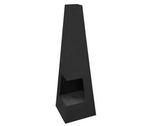 Sealey DG105 Dellonda Chiminea Wood Burner Heater For Outdoors W45Cm X H150Cm - Black Steel