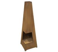 Sealey DG106 Dellonda Chiminea Wood Burner Heater For Outdoors W45Cm X H150Cm Corten Steel