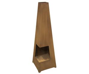 Sealey DG106 Dellonda Chiminea Wood Burner Heater For Outdoors W45Cm X H150Cm Corten Steel