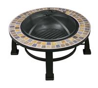 Sealey DG111 Dellonda 30in Deluxe Traditional Style Fire Pit/Fireplace/Outdoor Heater - Slate