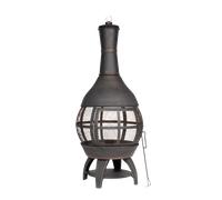 Sealey DG112 Dellonda Deluxe 360° Chiminea/Fire Pit/Outdoor Heater - Antique Bro