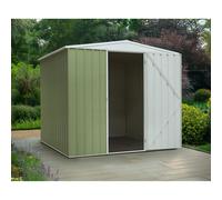 Sealey DG115 Dellonda Galvanised Steel Metal Garden/Outdoor/Storage Shed 7.5Ft X 7.5Ft Apex Style Roof - Green - Dg115