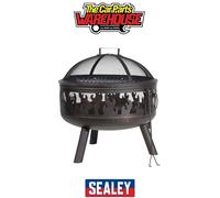 Sealey DG117 Dellonda Deluxe Fire Pit Fireplace Outdoor Patio Heater, Coo