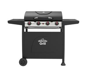 Sealey DG15 Dellonda 4 Burner Gas Bbq Grill Ignition Thermometer Black/Stainless Steel