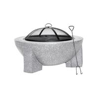 Sealey DG190 Dellonda Round MgO Fire Pit with BBQ Grill & Safety Mesh Screen
