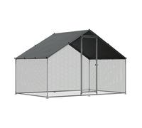 Sealey DG278 Dellonda Walk-In Galvanized Steel Chicken Run with Roof Cover &