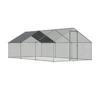 Sealey DG280 Dellonda Walk-In Galvanized Steel Chicken Run with Roof Cover &