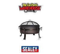 Sealey DG42 Dellonda 30in Deluxe 2-In-1 Outdoor Fire Pit & Coffee Table Antique Bronze Effect