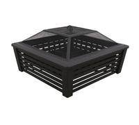 Sealey DG43 Dellonda 35in Square Outdoor Fire Pit Black